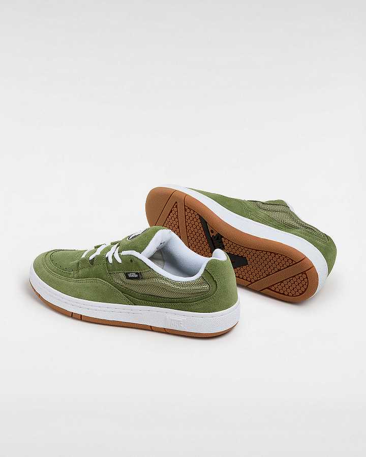Men Vans Speed LS Skate Shoes Green Malaysia | VN4850319