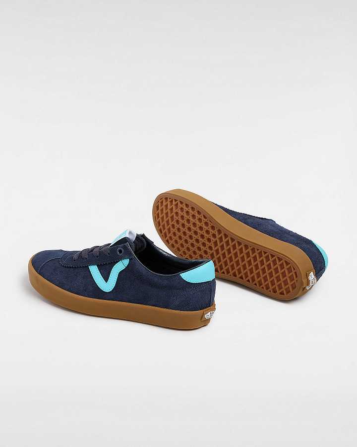 Men Vans Sport Low Sneakers Blue Malaysia | VN7634819