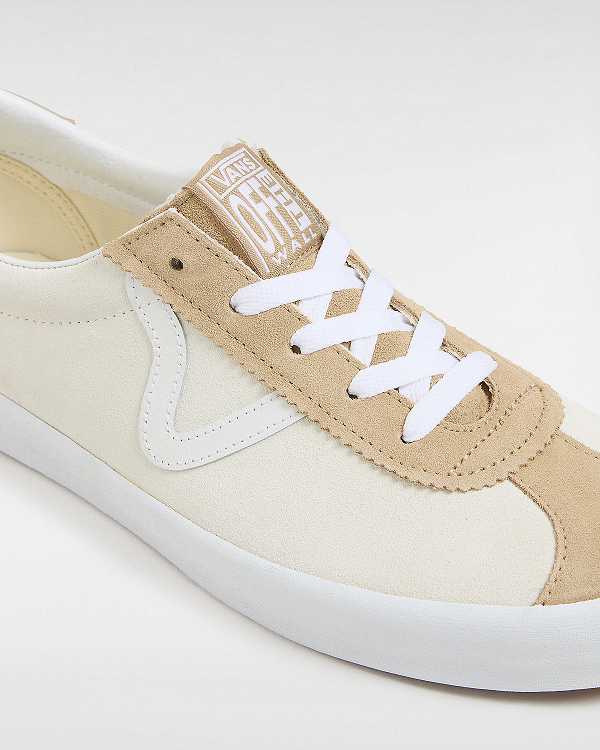 Men Vans Sport Low Suede Sneakers Beige Malaysia | VN9082713