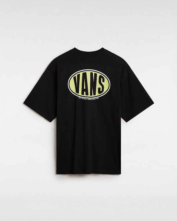 Men Vans Spray On T Shirts Black Malaysia | VN7351642