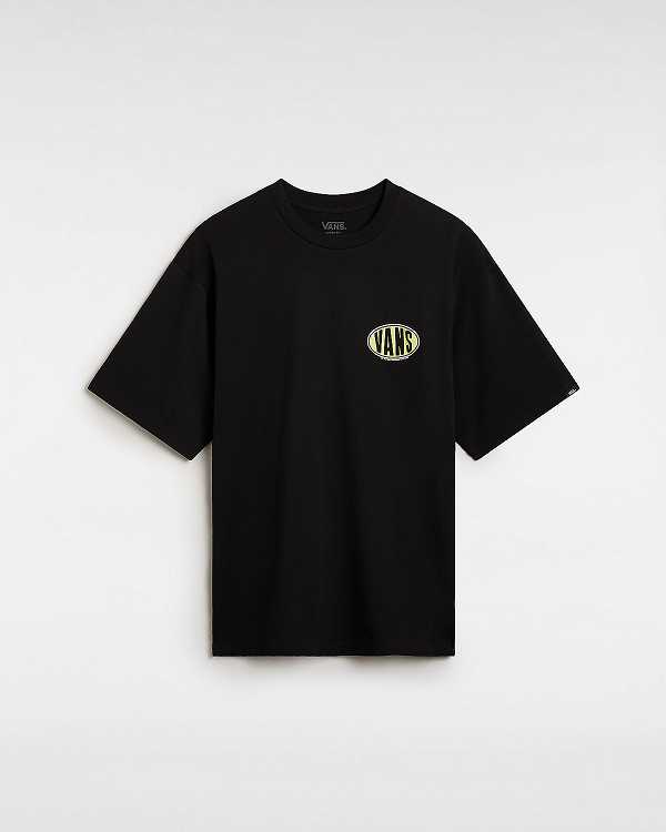 Men Vans Spray On T Shirts Black Malaysia | VN7351642