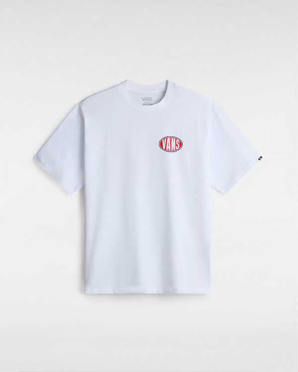 Men Vans Spray On T Shirts White Malaysia | VN1298304