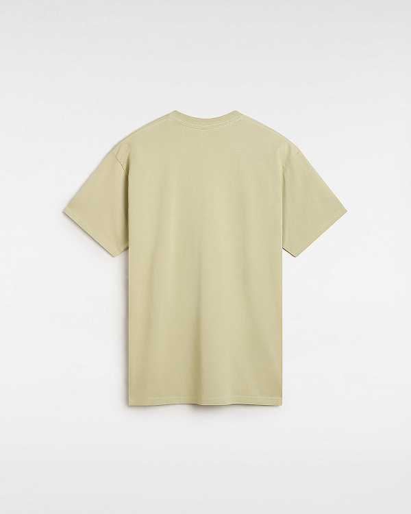 Men Vans Style 76 T Shirts Beige Malaysia | VN5178943