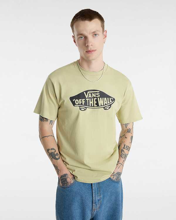 Men Vans Style 76 T Shirts Beige Malaysia | VN5178943