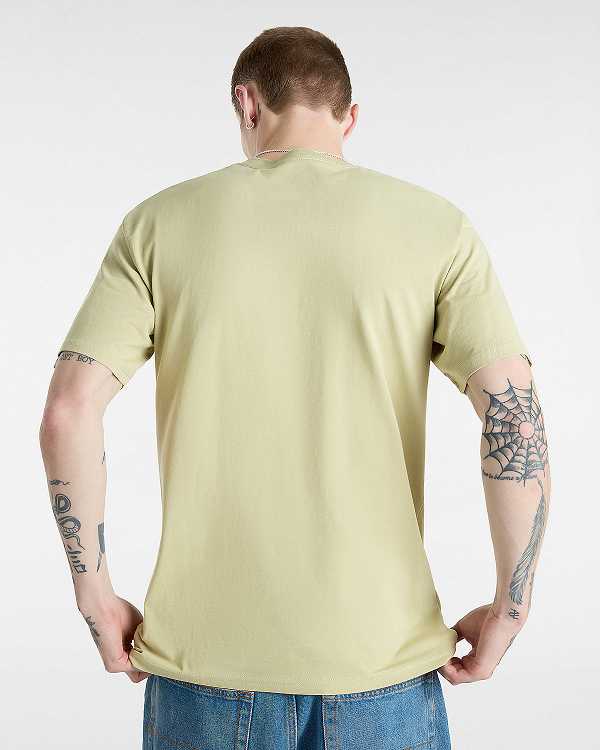 Men Vans Style 76 T Shirts Beige Malaysia | VN5178943