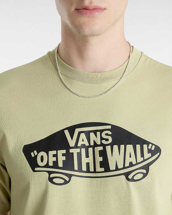 Men Vans Style 76 T Shirts Beige Malaysia | VN5178943