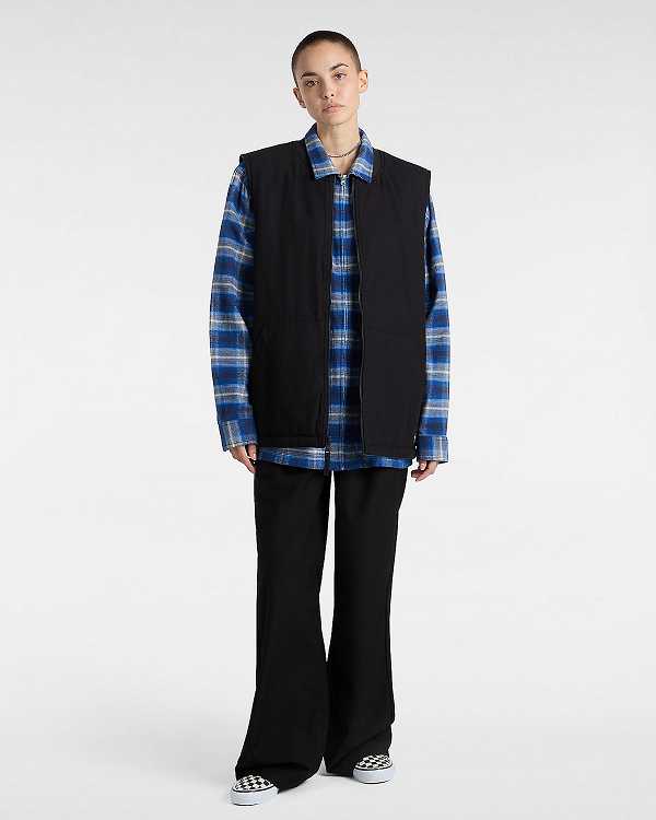 Men Vans Talbot Reversible Vest Black Malaysia | VN3824961