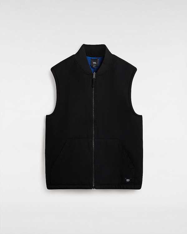 Men Vans Talbot Reversible Vest Black Malaysia | VN3824961