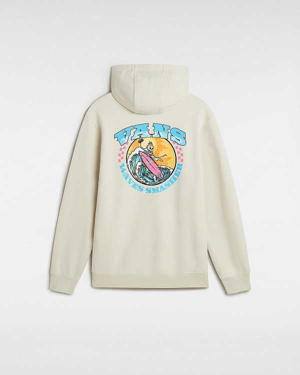 Men Vans True Waves Hoodie Beige Malaysia | VN6154982