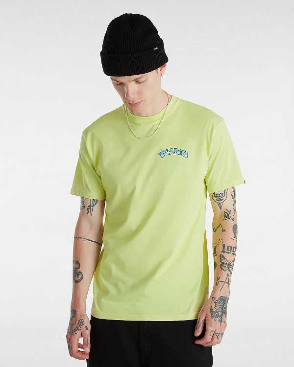 Men Vans True Waves T Shirts Yellow Malaysia | VN5496087