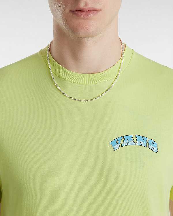 Men Vans True Waves T Shirts Yellow Malaysia | VN5496087