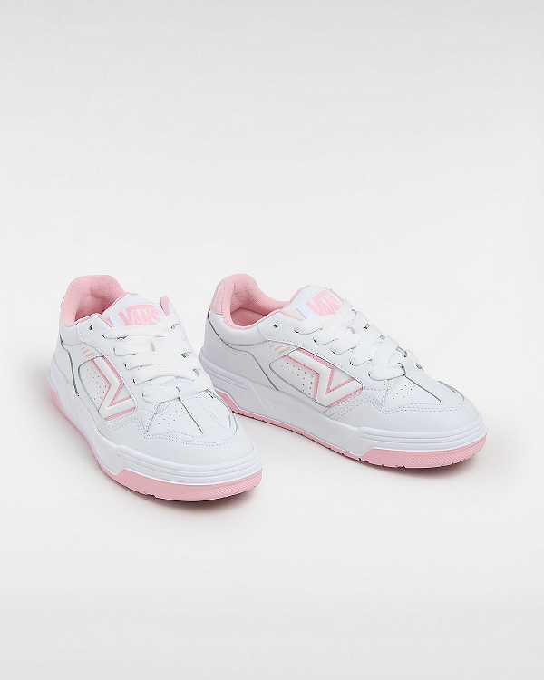 Men Vans Upland Sneakers White / Pink Malaysia | VN5639410