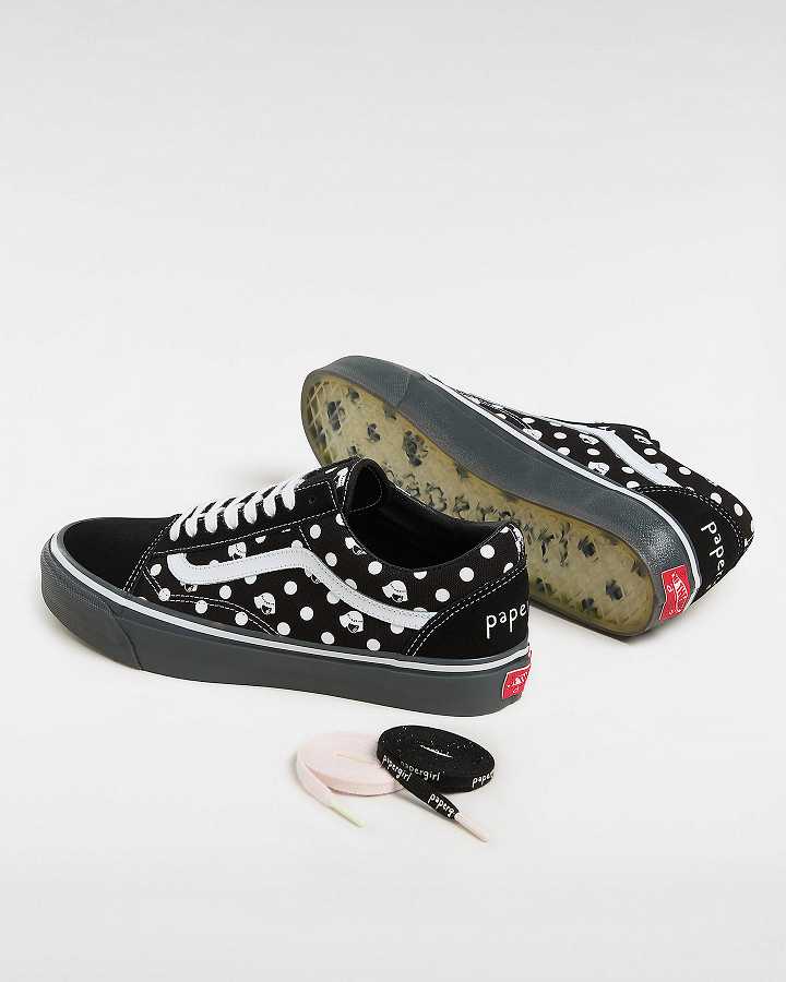 Men Vans Vans X Papergirl Old Skool Sneakers Black Malaysia | VN2157649