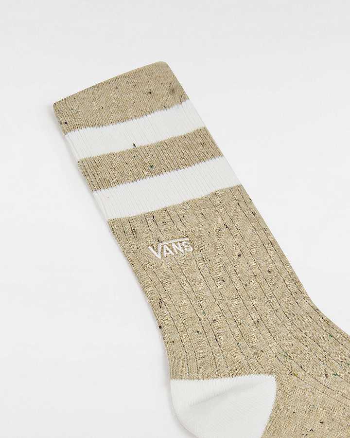 Unisex Vans Classic Crew (1 Pair) Socks Beige Malaysia | VN0437156