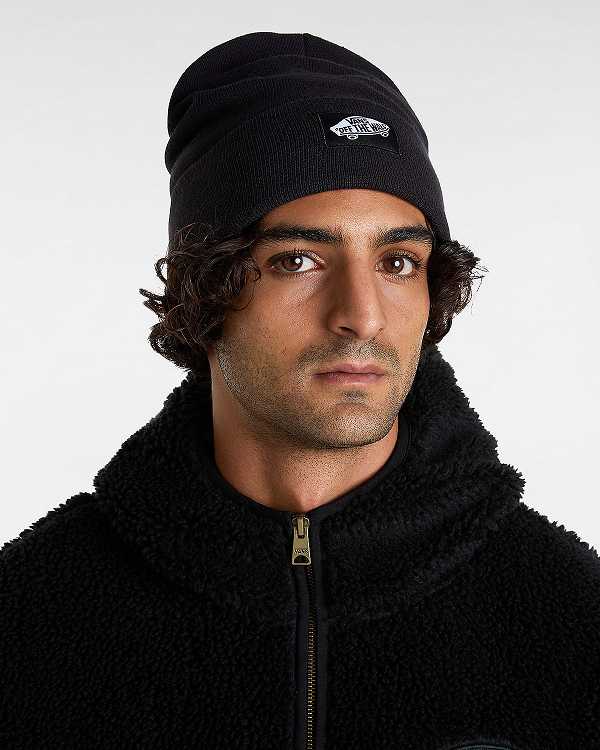 Unisex Vans Classic Tall Cuff Beanie Black Malaysia | VN8209514