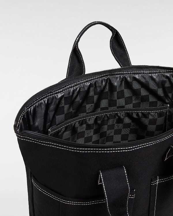 Unisex Vans Daily Backpacks Black Malaysia | VN2391674