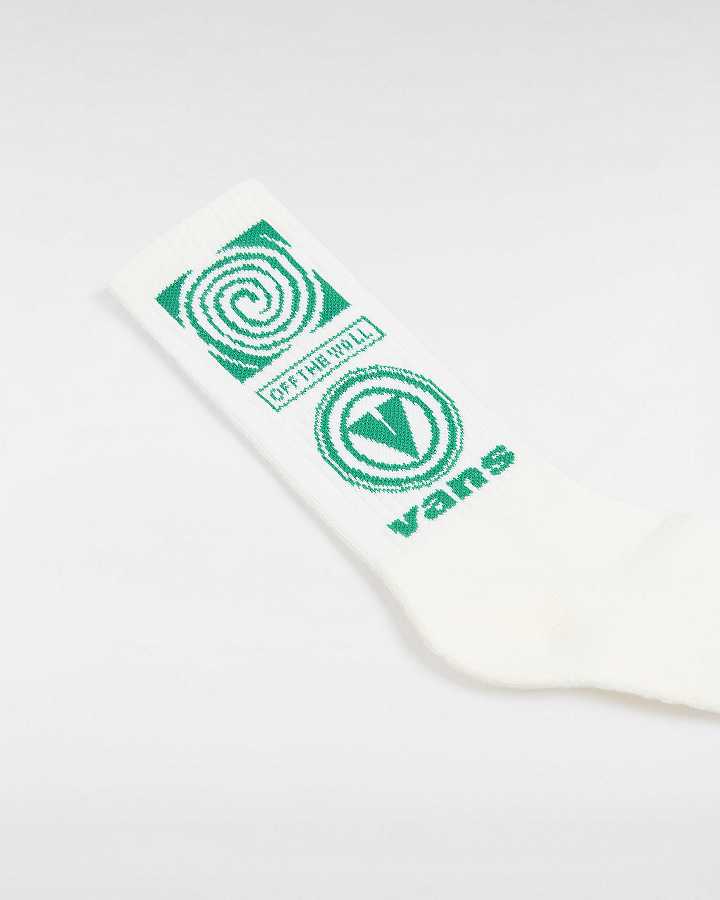 Unisex Vans Faster Crew (1 pair) Socks White Malaysia | VN8395714