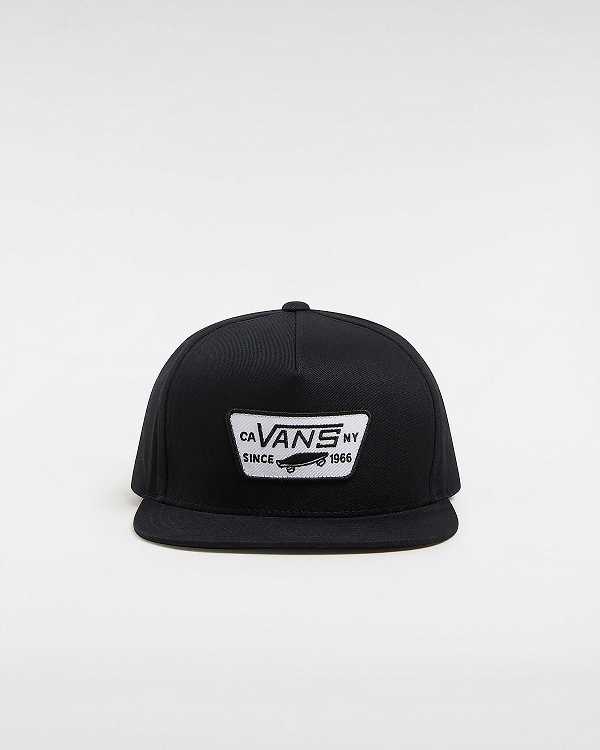 Unisex Vans Full Patch Hats Black Malaysia | VN4938105