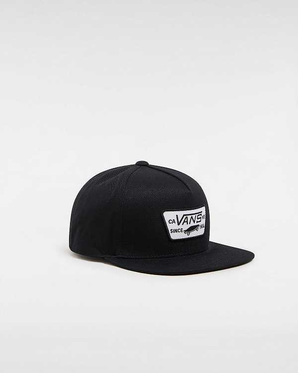 Unisex Vans Full Patch Hats Black Malaysia | VN4938105