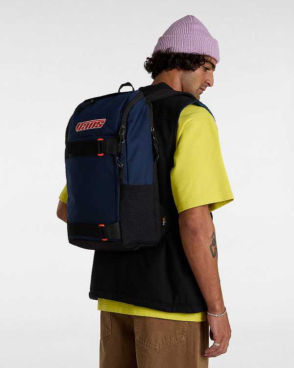 Unisex Vans Obstacle Backpacks Blue Malaysia | VN2839617
