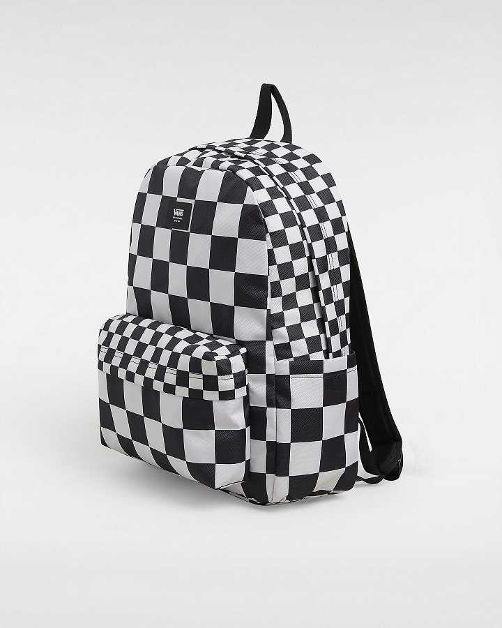 Unisex Vans Old Skool Check Backpacks Black Malaysia | VN5640813