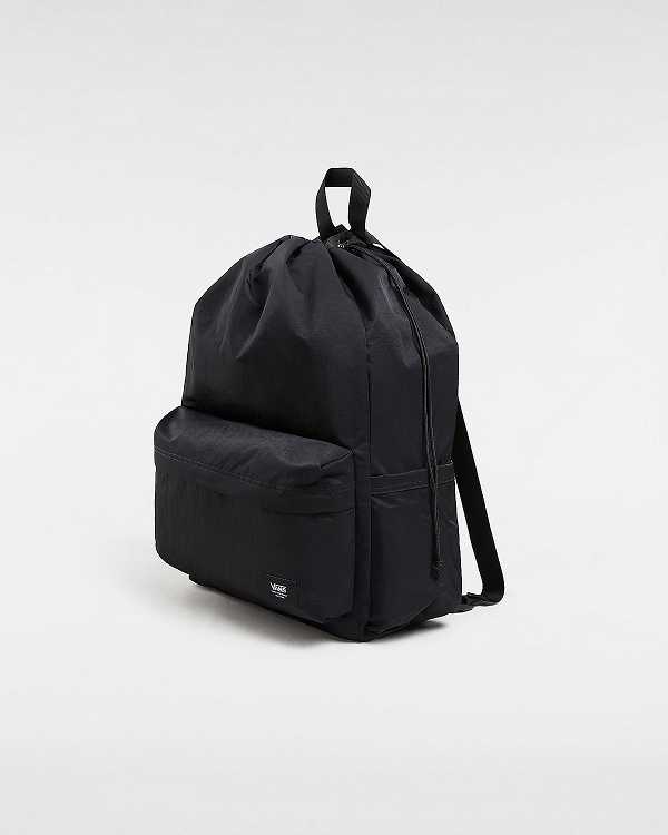 Unisex Vans Old Skool Cinch Backpacks Black Malaysia | VN7042893