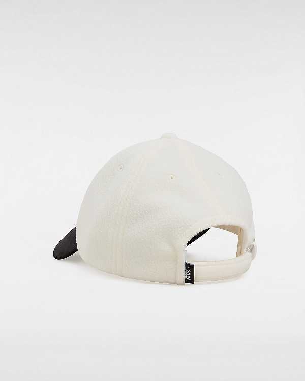 Unisex Vans Script Curved Bill Jockey Hats White Malaysia | VN6754839