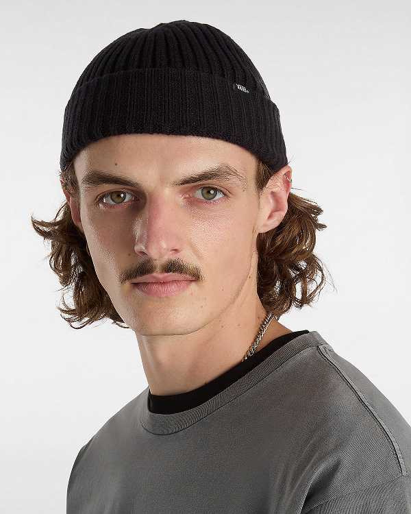 Unisex Vans Shallow Cuff Beanie Black Malaysia | VN6274913