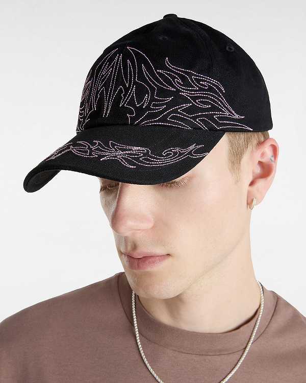 Unisex Vans Skate Tribe Structured Jockey Hats Black Malaysia | VN1203547
