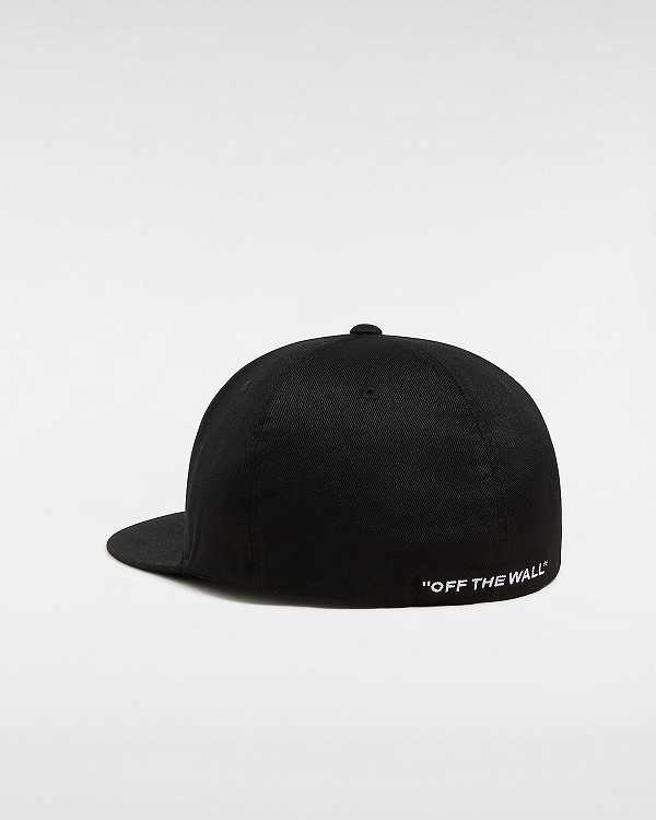 Unisex Vans Splitz Flexfit Hats Black Malaysia | VN9421867