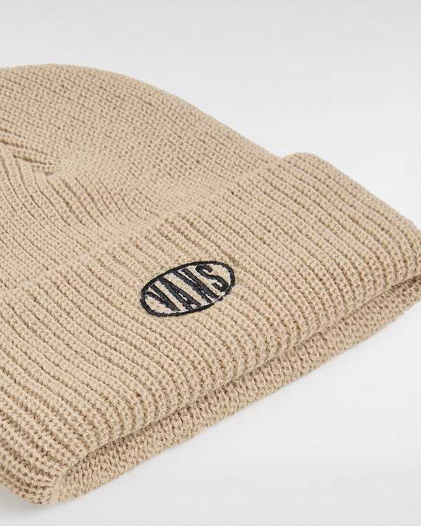 Unisex Vans Spray On Cuff Beanie Beige Malaysia | VN8914203
