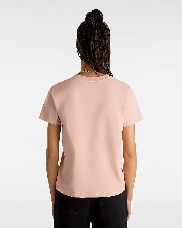 Women Vans Animalier Boxed T Shirts Pink Malaysia | VN6392857