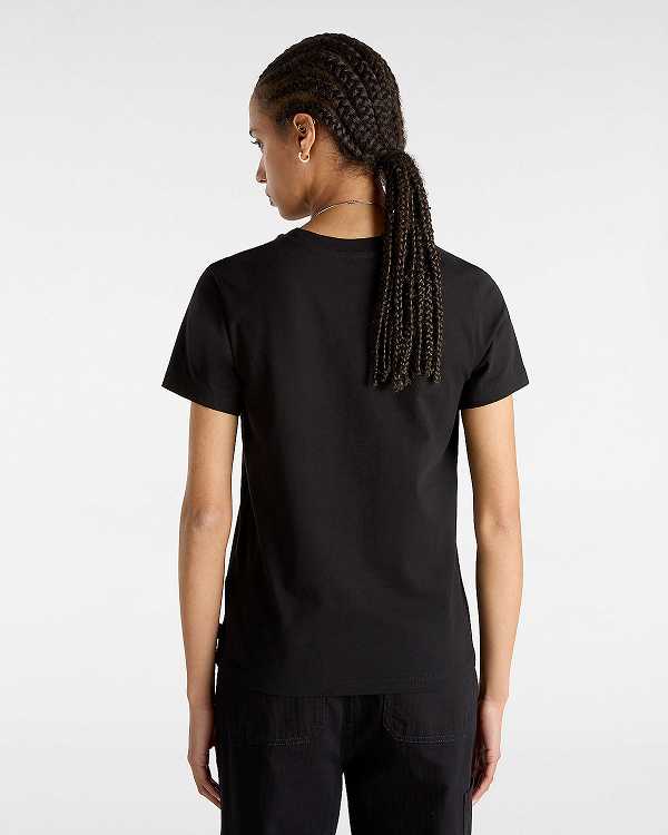 Women Vans Animalier Crew T Shirts Black Malaysia | VN9186403