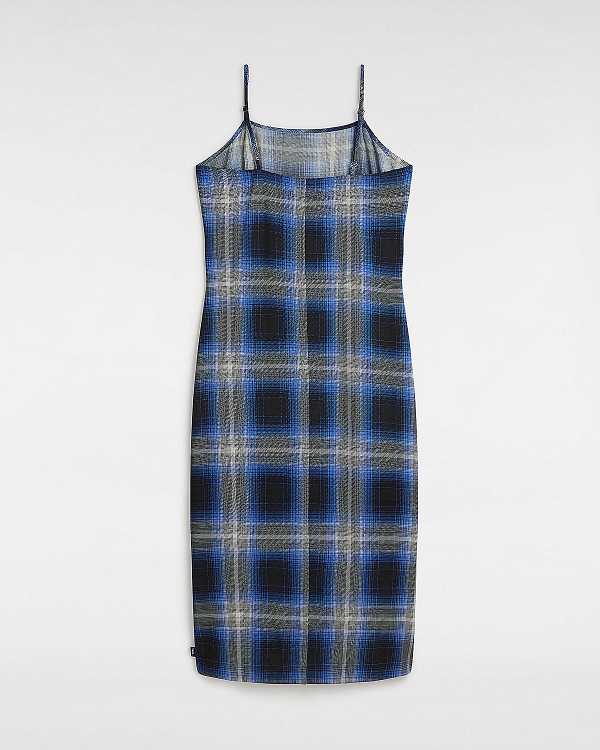Women Vans Camden Slip Dress Blue Malaysia | VN5416387
