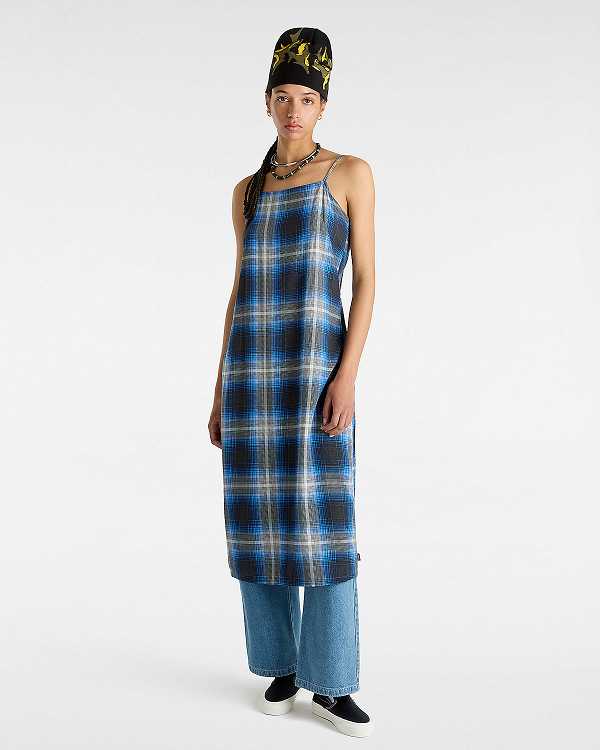 Women Vans Camden Slip Dress Blue Malaysia | VN5416387