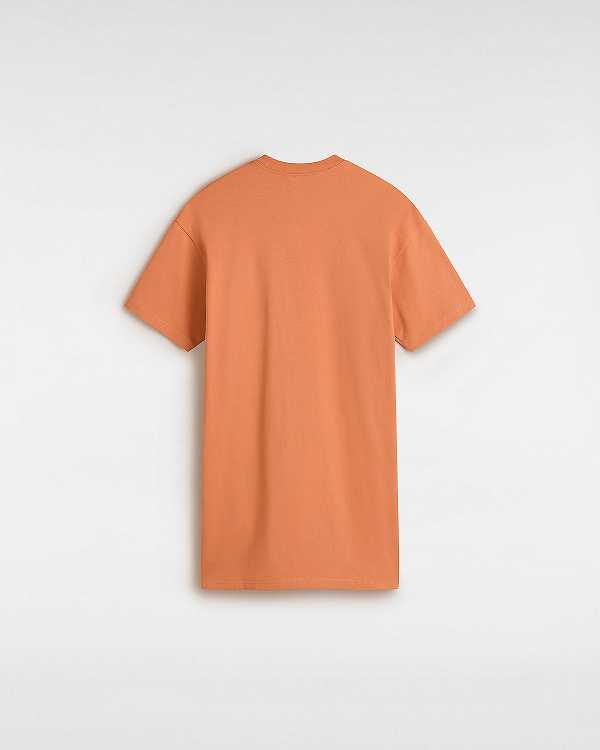 Women Vans Center Vee Tee Dress Orange Malaysia | VN0639714