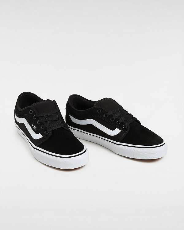 Women Vans Chukka Low Sidestripe Skate Shoes Black Malaysia | VN8142573
