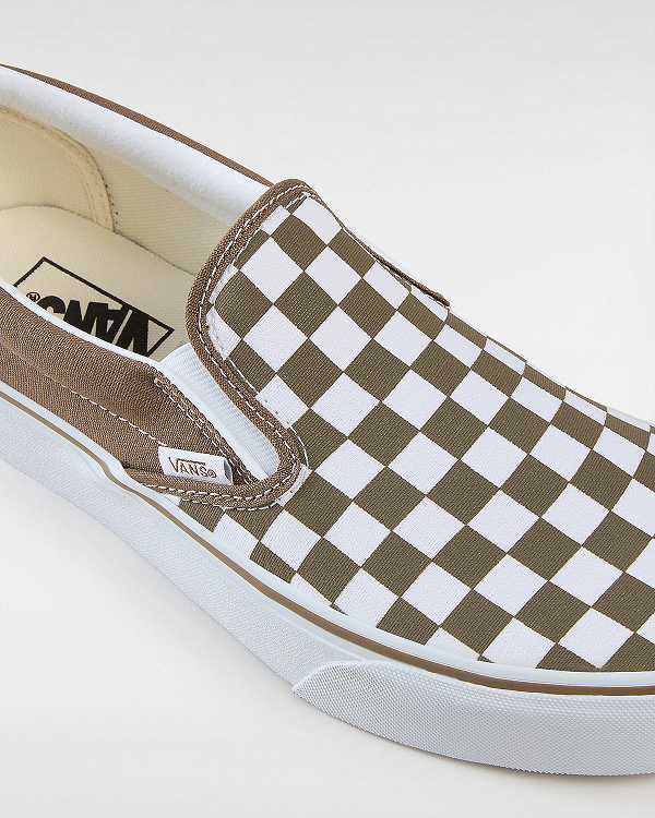 Women Vans Classic Slip-On Platform Shoes Brown Malaysia | VN5038461