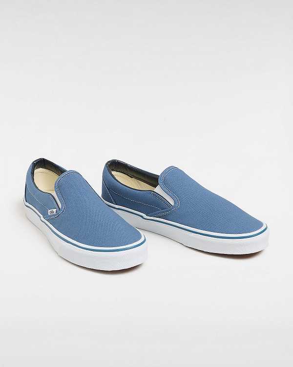 Women Vans Classic Slip On Shoes Blue Malaysia | VN9653218
