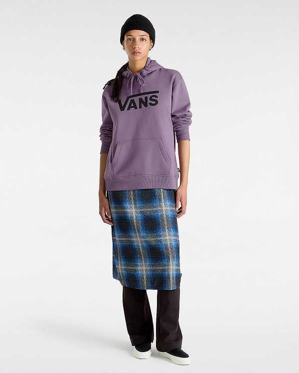 Women Vans Classic V Boyfriend Fit Hoodie Purple Malaysia | VN6975438