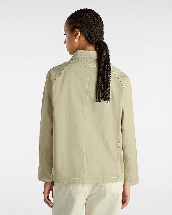 Women Vans Codey Utility Coat Beige Malaysia | VN6793124