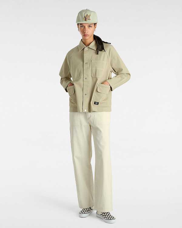 Women Vans Codey Utility Coat Beige Malaysia | VN6793124
