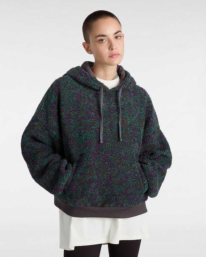 Women Vans Collett Boucle Loose Hoodie Multicolor Malaysia | VN8924503