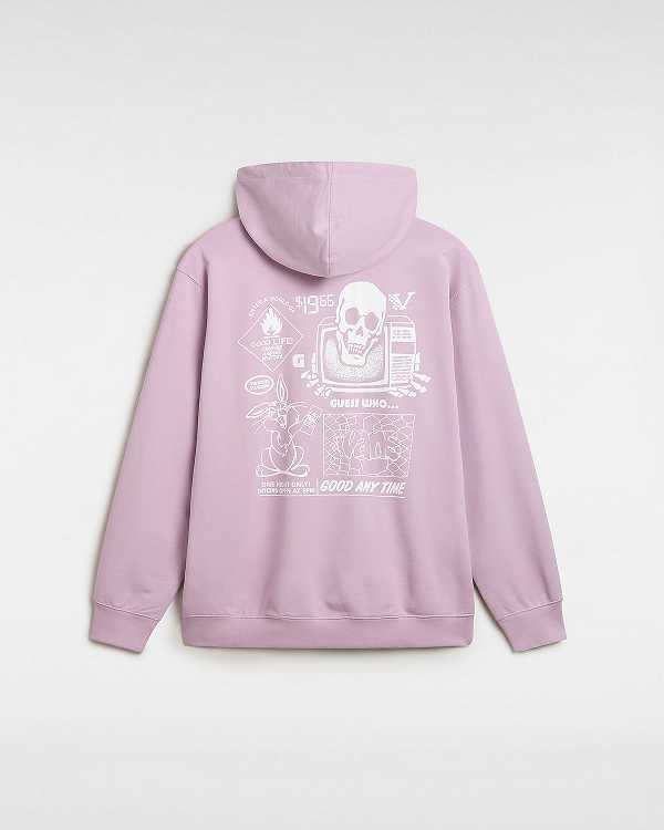 Women Vans Crazy Eddy 66 Loose Hoodie Purple Malaysia | VN3498075