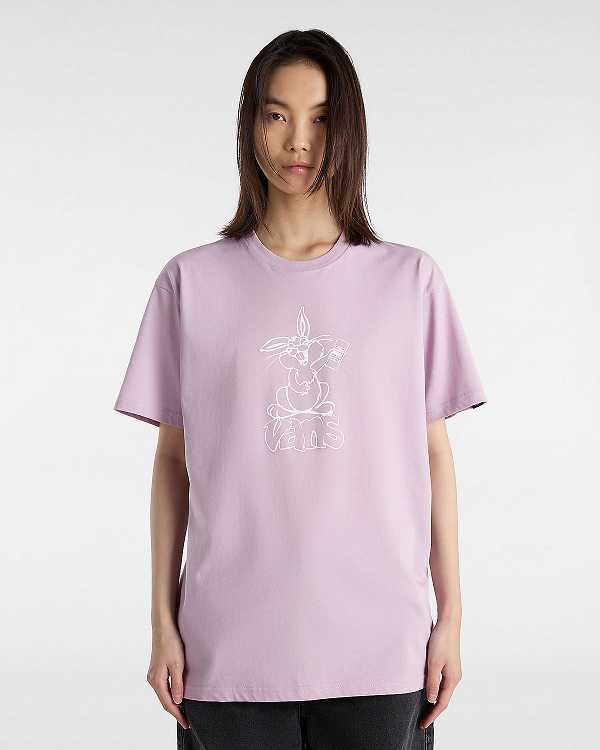 Women Vans Crazy Eddy T Shirts Purple Malaysia | VN5914702