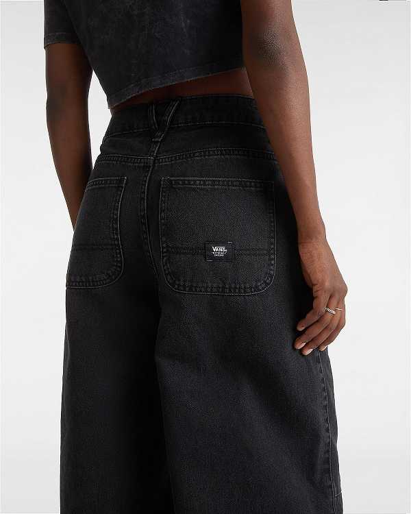 Women Vans Curbside Pants Black Malaysia | VN3458072