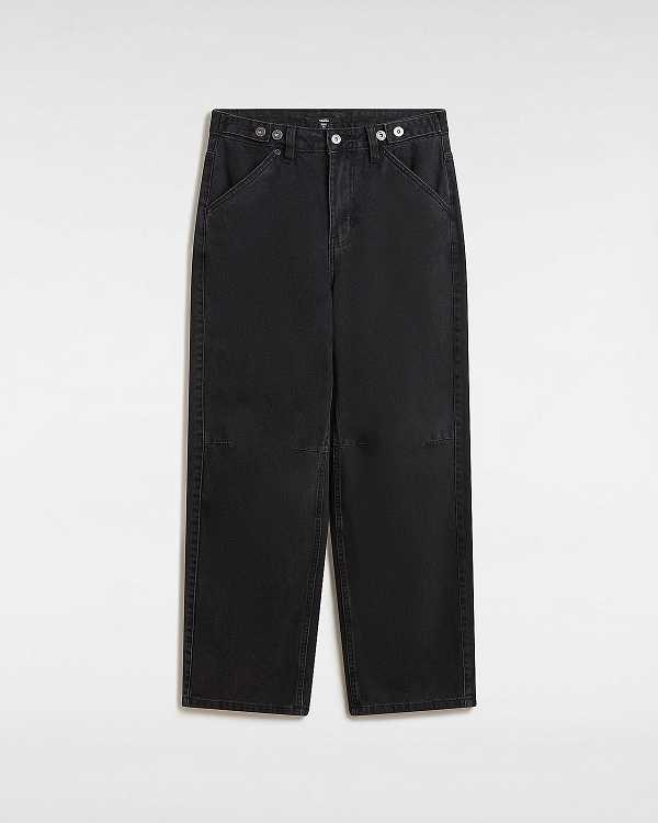Women Vans Curbside Pants Black Malaysia | VN3458072