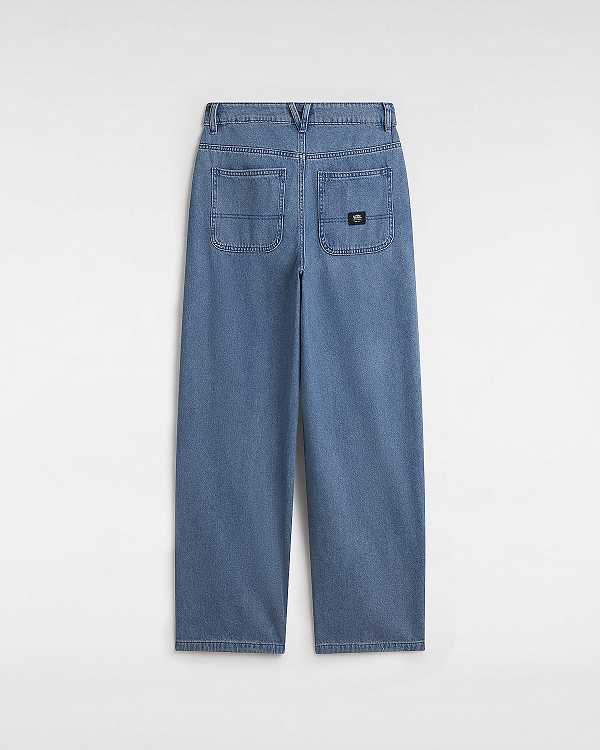 Women Vans Curbside Pants Blue Malaysia | VN1907684