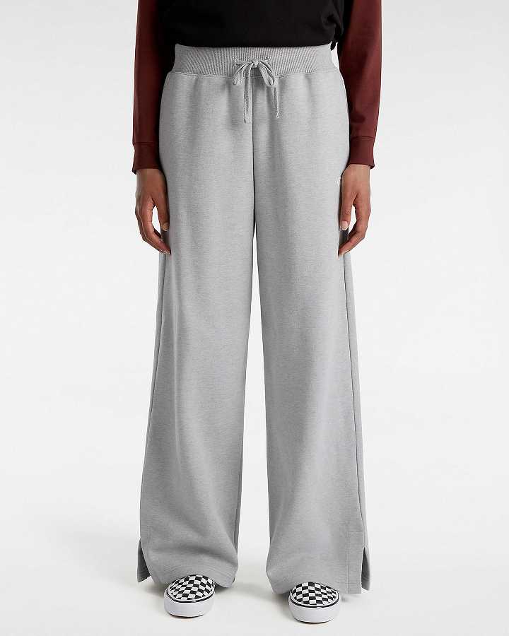 Women Vans Elevated Double Knit Pants Grey Malaysia | VN5871346