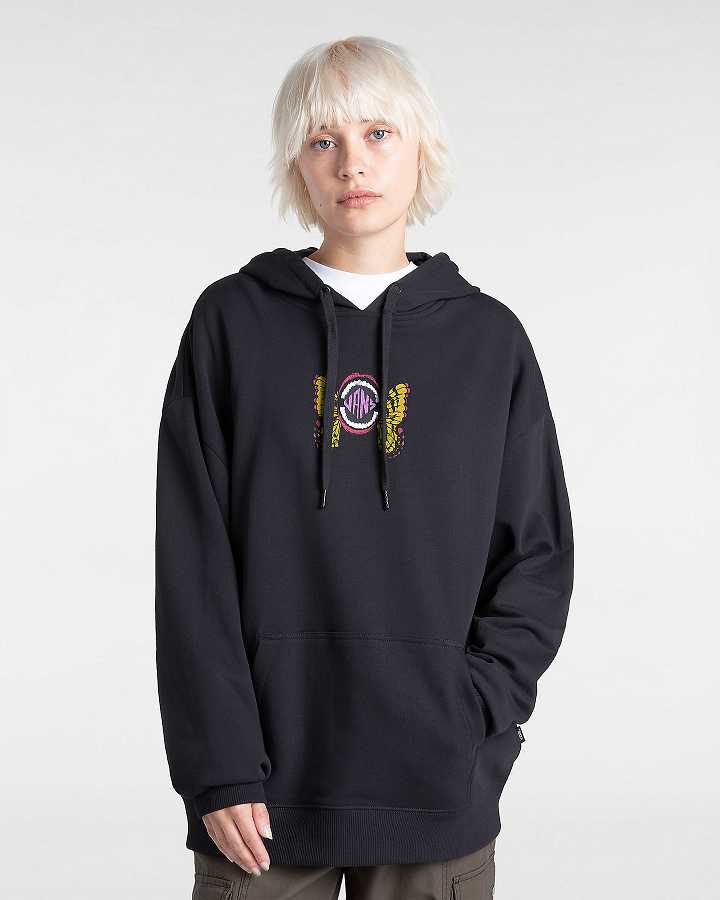Women Vans Ethereal Hoodie Black Malaysia | VN5149270